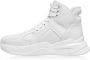 Balmain Witte Leren High-Top Sneakers White Dames - Thumbnail 2