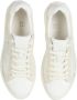 Balmain B-Court gemonogrammeerde nylon en leren trainers White Dames - Thumbnail 3