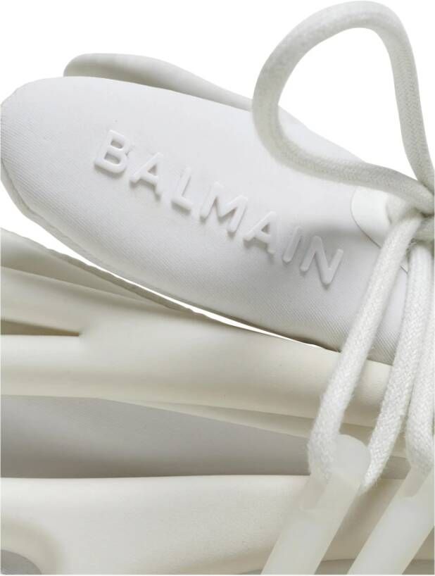 Balmain Eenhoorn trainers van neopreen en leer Wit Dames