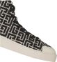 Balmain Bicolor jacquard B-Court high-top sneakers Black Dames - Thumbnail 3
