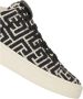Balmain Zwarte Canvas Sneakers met Jacquard Details Black Dames - Thumbnail 6