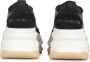 Balmain Lage B-Bold sneakers van leer metaal en suède. Black Dames - Thumbnail 6