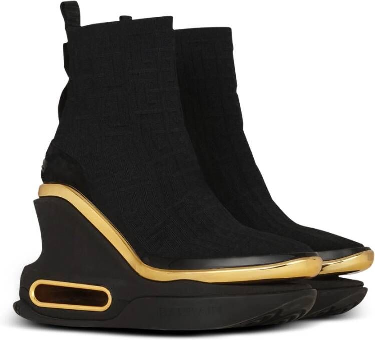Balmain B Bold enkellange sneakers Zwart - Foto 2