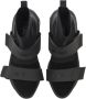 Balmain Suede en gebreide B-Bold sneakers met bandjes Black Heren - Thumbnail 3