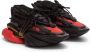 Balmain Unicorn low-top trainers in neoprene and leather Black Heren - Thumbnail 2
