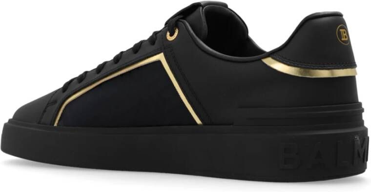 Balmain Sneakers met monogram Zwart Heren