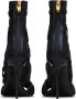 Balmain Sandalen Uma met klittenband en mesh Black Dames - Thumbnail 4
