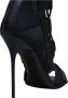 Balmain Sandalen Uma met klittenband en mesh Black Dames - Thumbnail 5