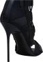 Balmain Uma sandalen met klittenband en mesh Black Dames - Thumbnail 5