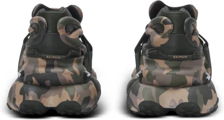 Balmain Unicorn Low camouflage-print sneakers Multicolor Heren