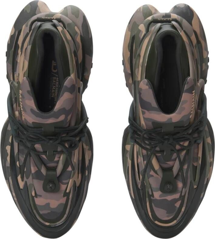 Balmain Unicorn Low camouflage-print sneakers Multicolor Heren