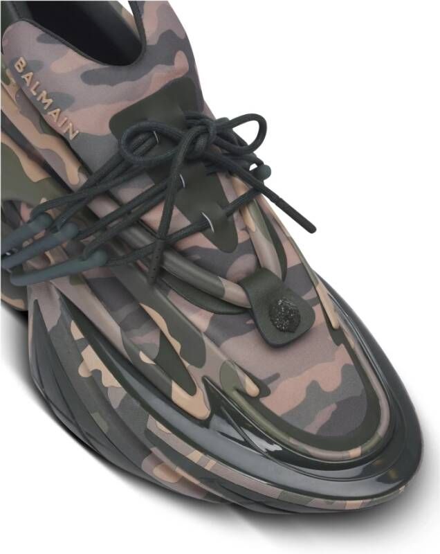 Balmain Unicorn Low camouflage-print sneakers Multicolor Heren