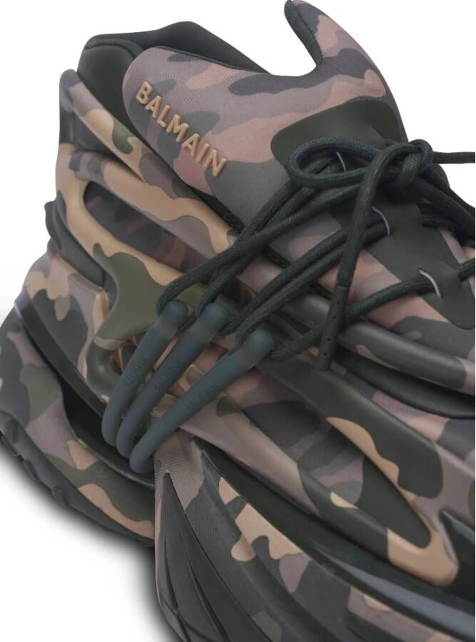 Balmain Unicorn Low camouflage-print sneakers Multicolor Heren