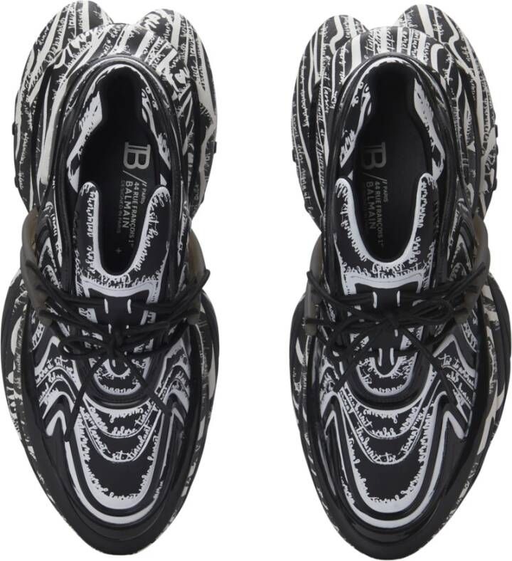 Balmain Unicorn Wave sneakers met 'Love Letter' print Multicolor Heren