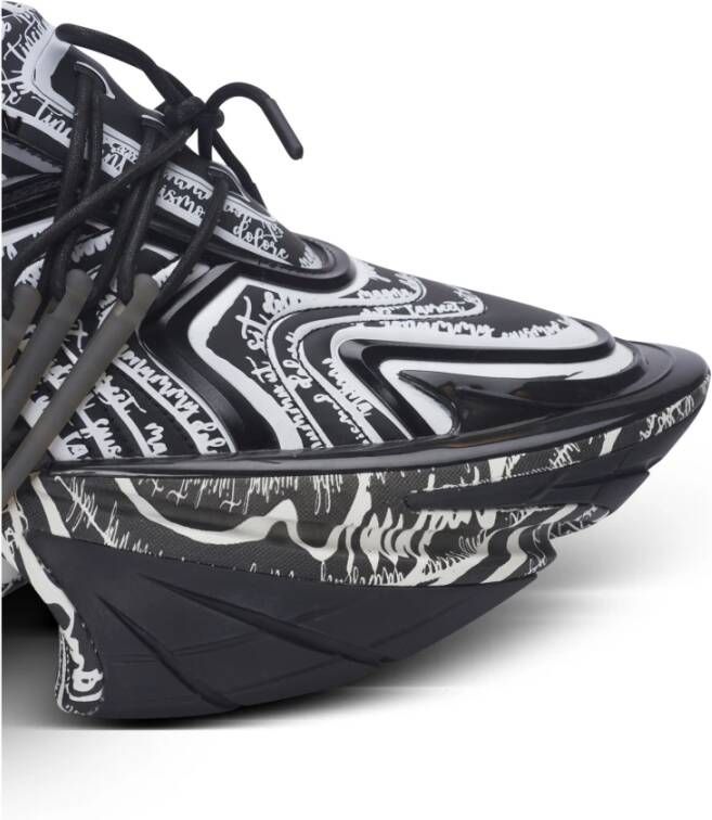 Balmain Unicorn Wave sneakers met 'Love Letter' print Multicolor Heren