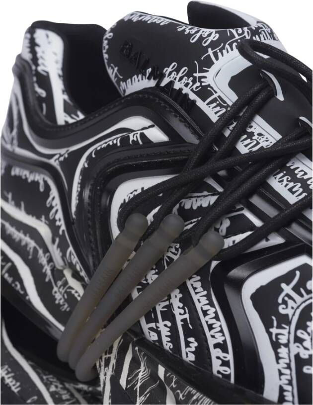 Balmain Unicorn Wave sneakers met 'Love Letter' print Multicolor Heren