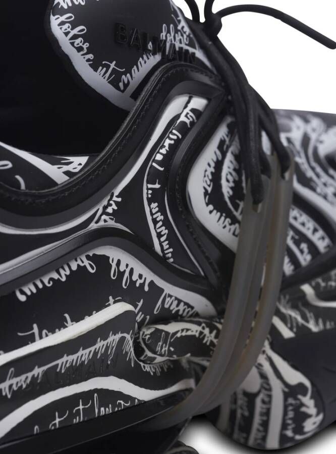 Balmain Unicorn Wave sneakers met 'Love Letter' print Multicolor Heren
