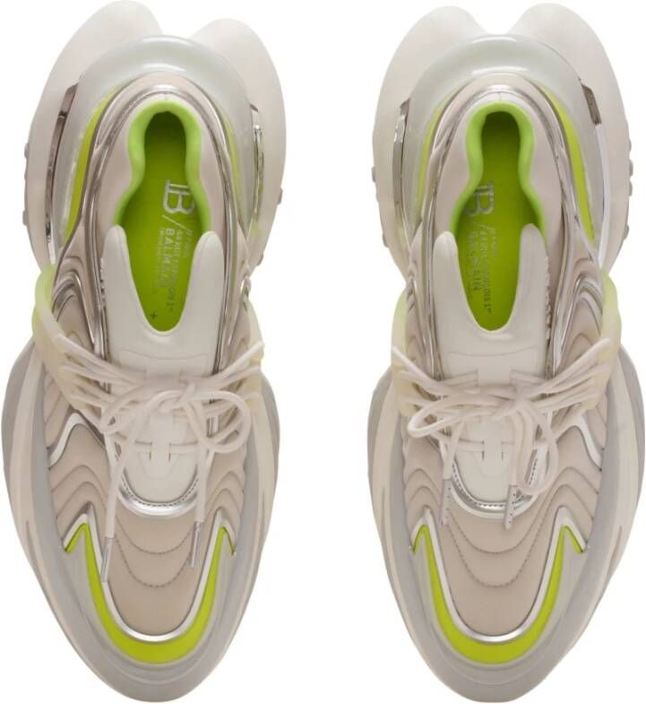 Balmain Unicorn Wave trainers in neopreen en kalfsleer Multicolor Heren