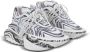 Balmain Unicorn Wave trainers met 'Love Letter' print White Dames - Thumbnail 9