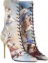 Balmain Uria ankle boots in Sky print leather Meerkleurig Dames - Thumbnail 2