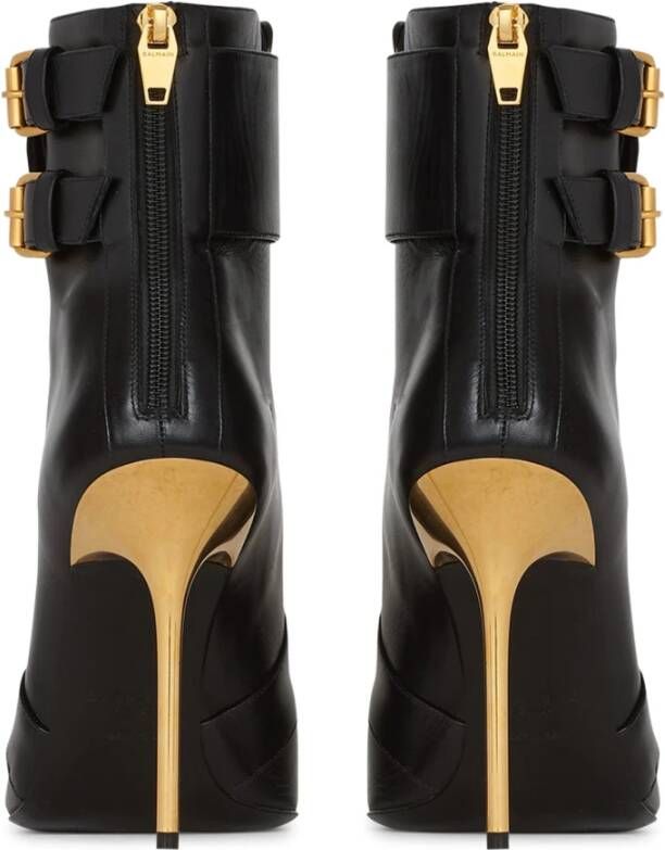 Balmain Uria enkellaarzen met veters Zwart - Foto 6