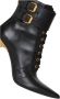 Balmain Uria leather ankle boots Zwart Dames - Thumbnail 7