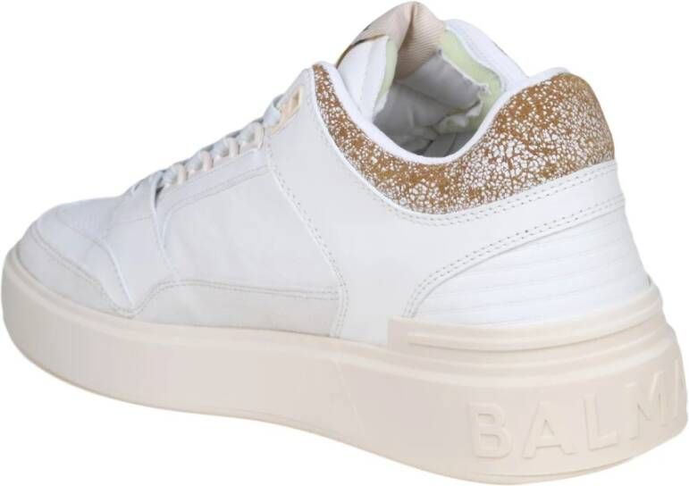 Balmain Witte B-Court Mid Sneakers White Heren