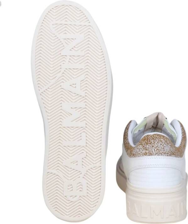 Balmain Witte B-Court Mid Sneakers White Heren