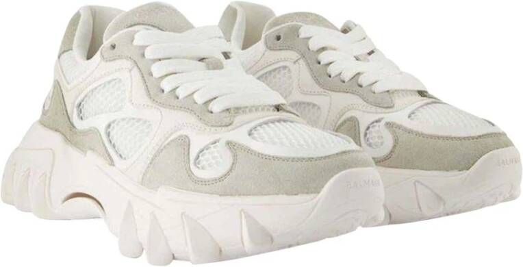 Balmain Witte Leren B-East Sneakers Wit Dames