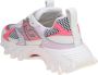 Balmain Witte Roze Sneakers van Leer en Mesh Multicolor Dames - Thumbnail 4