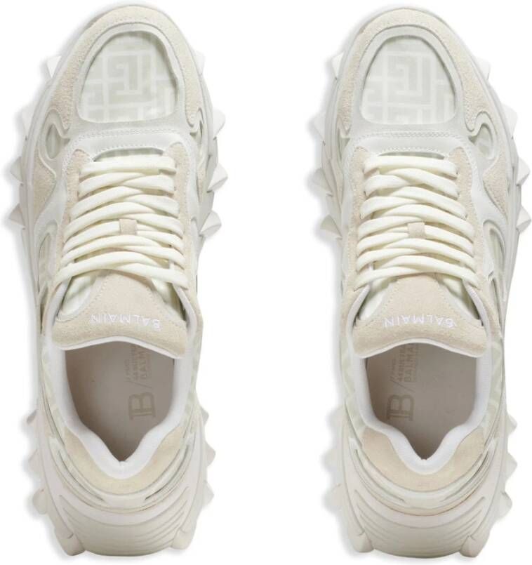 Balmain Witte Sneakers Casual Flats White Dames