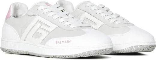 Balmain Witte Sneakers Chic Roze Hiel White Dames