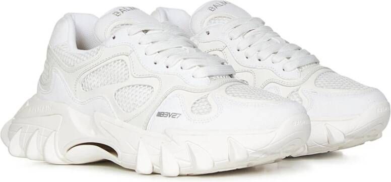 Balmain Witte Sneakers met Studs White Dames