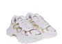 Balmain Witte Gouden Leren Sneakers White Dames - Thumbnail 2