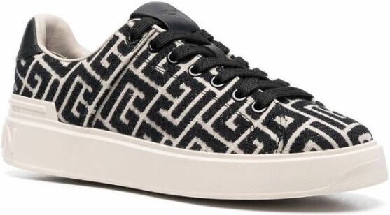 Balmain B-Court suède sneakers Wit - Foto 8
