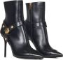 Balmain Zwarte Enkellaarzen met Leeuwenmunt Hardware Black Dames - Thumbnail 16