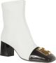 Balmain Zwarte Enkellaarzen met Patentdetail White Dames - Thumbnail 2