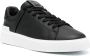 Balmain Zwarte Leren Sneakers Ronde Neus Vetersluiting Black Heren - Thumbnail 14