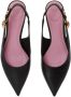 Balmain Eva kitten slingbacks in kalfsleer Black Dames - Thumbnail 14