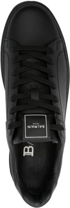Balmain Zwarte Sneakers B-Court-Calfskin Black Heren
