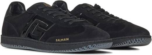 Balmain Zwarte Sneakers Luxe Stijl Aw24 Black Heren