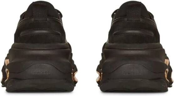 Balmain Zwarte Sneakers met Dikke Plateauzolen Zwart Heren
