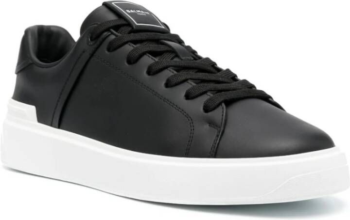 Balmain Zwarte Sneakers Ss24 Black Heren