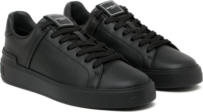Balmain Zwarte Sneakers Stijlvol Model Zwart Heren