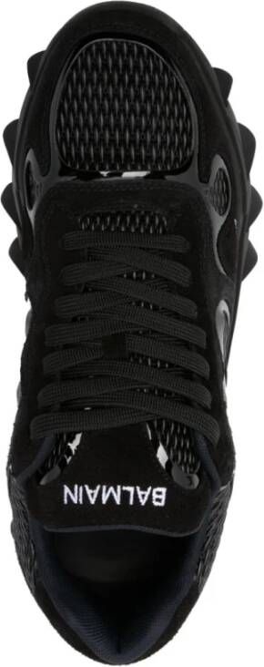Balmain Zwarte Sneakers voor Mannen Black Heren