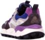 Flower mountain Women Yamano 3 Barbour Uni X FM Suede Nylon Purple Grey - Thumbnail 3