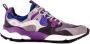 Flower mountain Women Yamano 3 Barbour Uni X FM Suede Nylon Purple Grey - Thumbnail 5