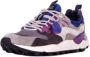 Flower mountain Women Yamano 3 Barbour Uni X FM Suede Nylon Purple Grey - Thumbnail 7