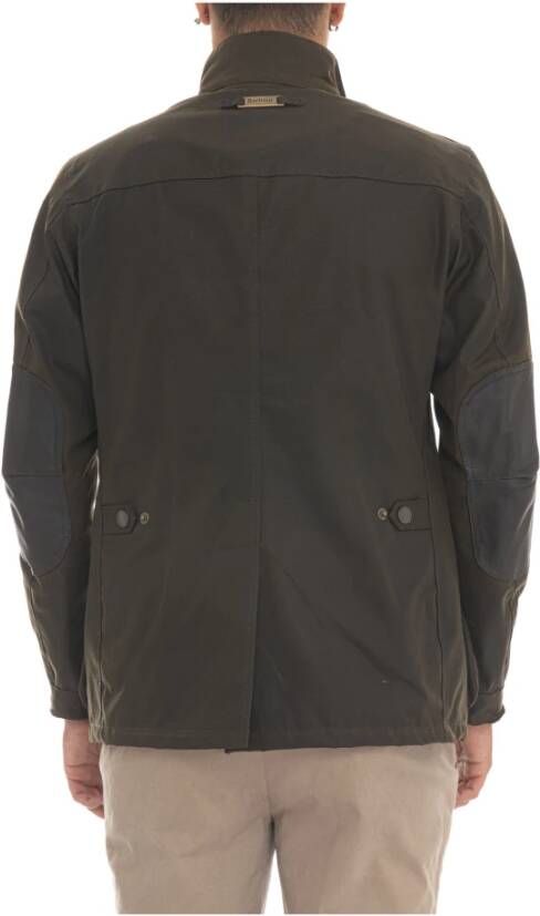 Barbour Gewaxte Field Jacket met Elleboogstukken