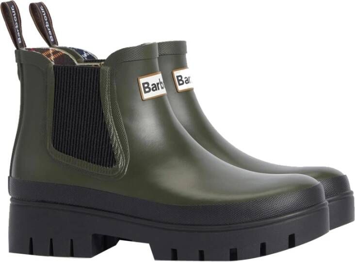 Barbour Rubber Enkellaarzen Green Dames